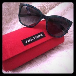 NWT Dolce&Gabbana Blue Patterned Sunglasses